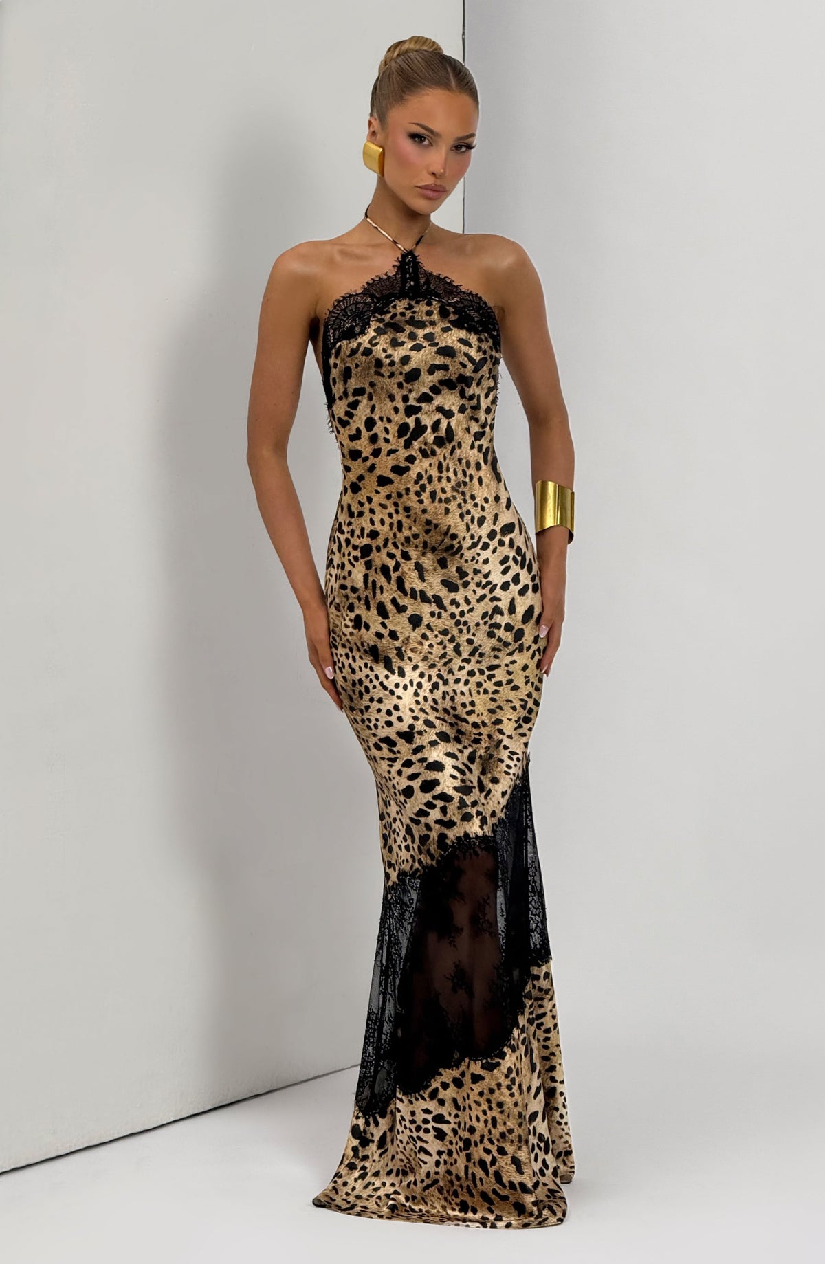 Agnetha Maxi Dress - Leopard Print