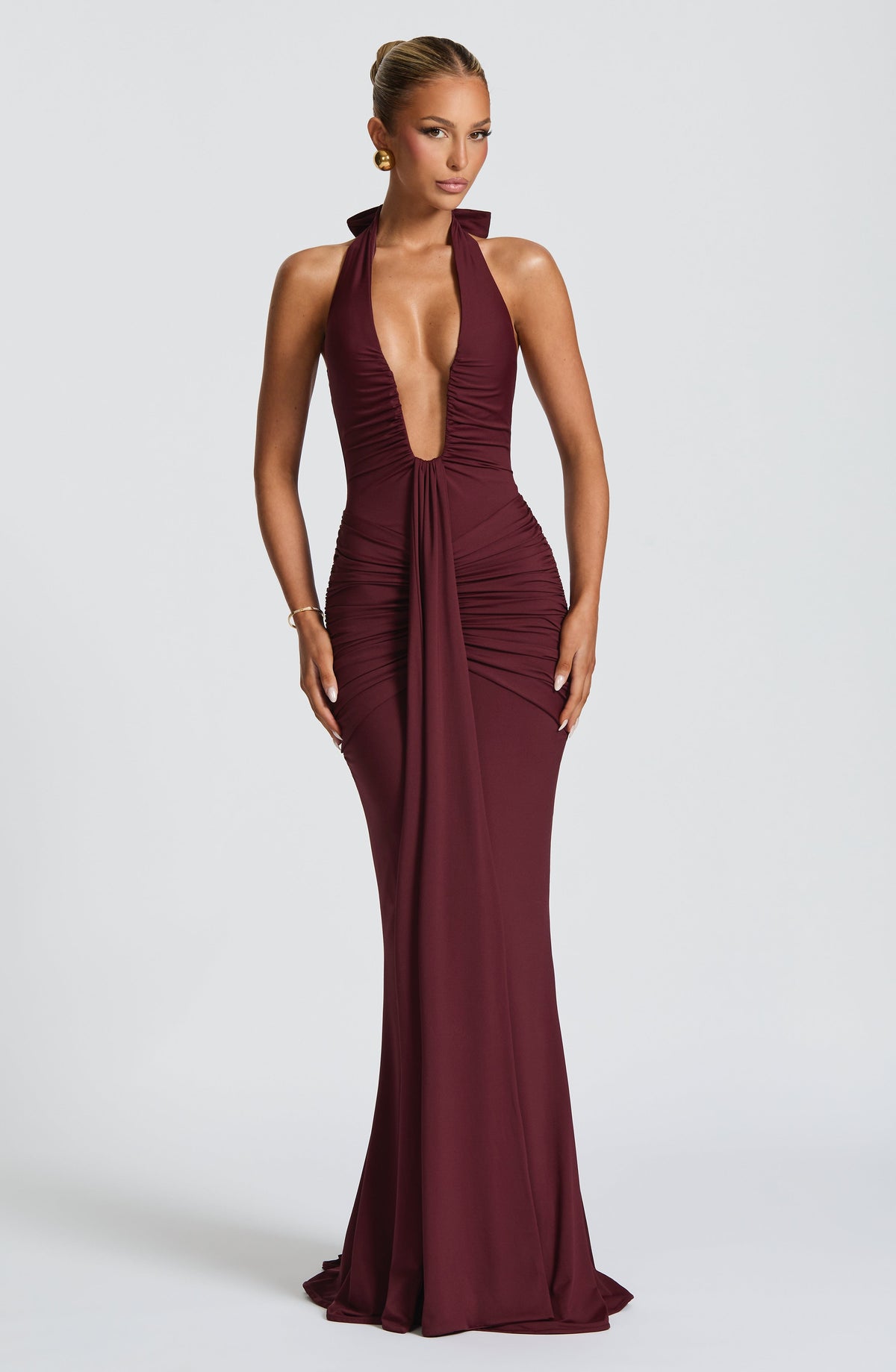 Rosetta Maxi Dress - Cherry Lacquer