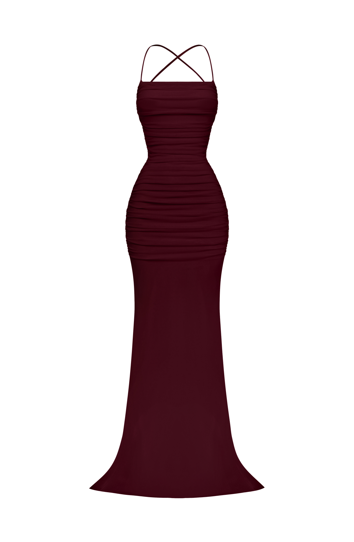 Zaria Gown - Cherry Lacquer