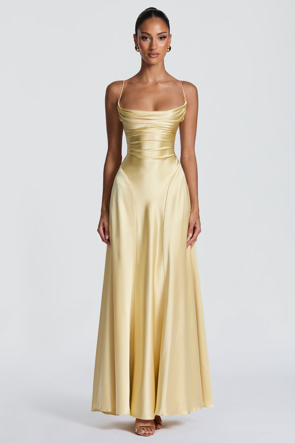 Adelina Maxi Dress - Lemon