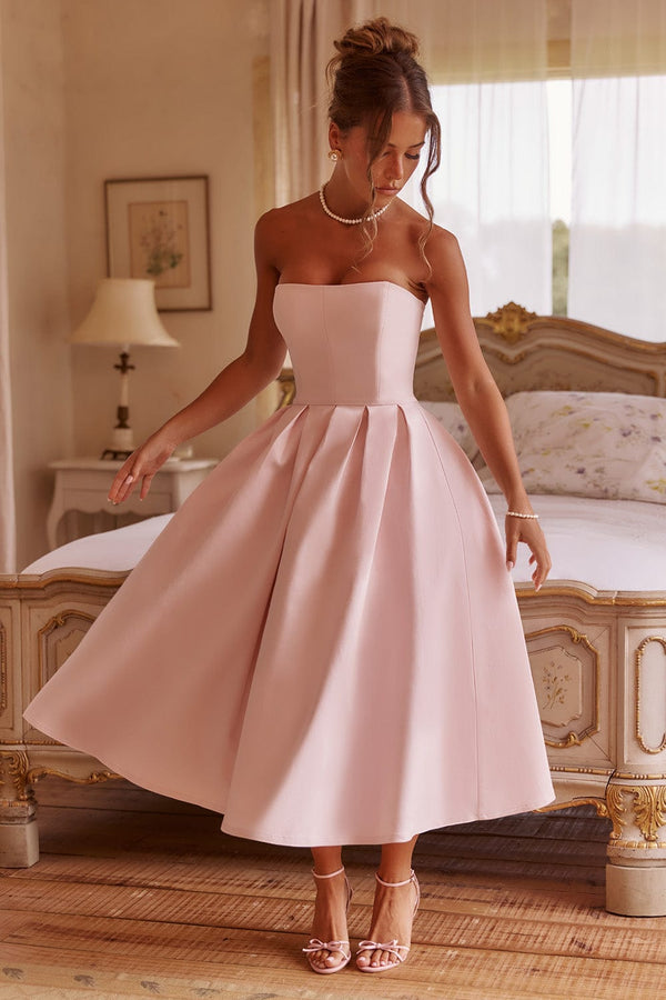 Edith Midi Dress - Blush