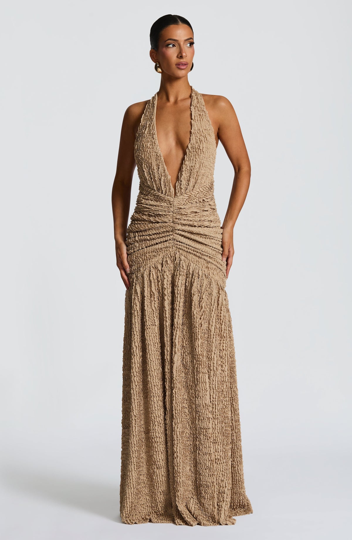 Minerva Maxi Dress - Beige
