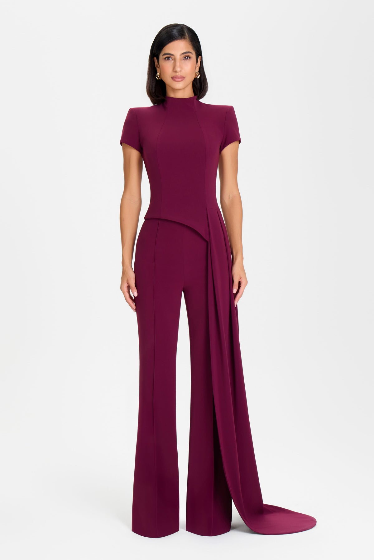 CHARLOTTE BURGUNDY TROUSERS